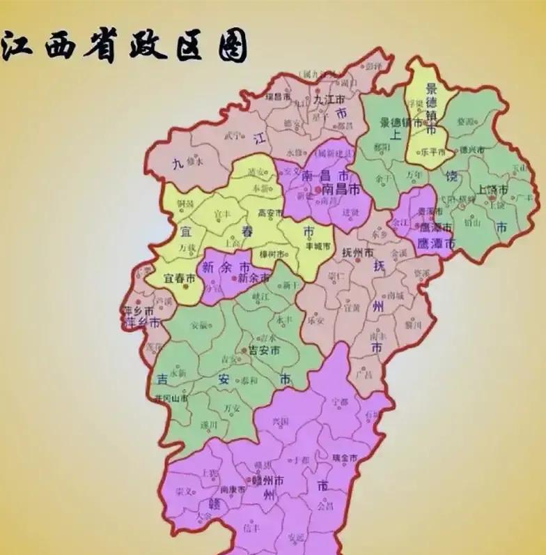 江西城区人口排名，江西各城市人口？