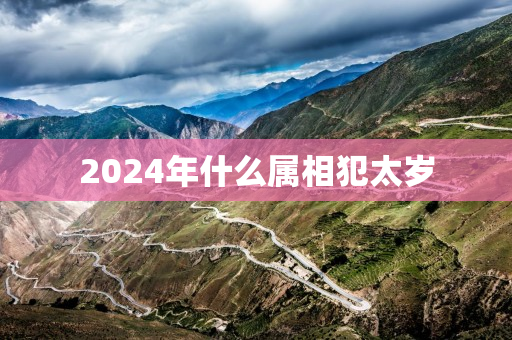 2024年什么属相犯太岁