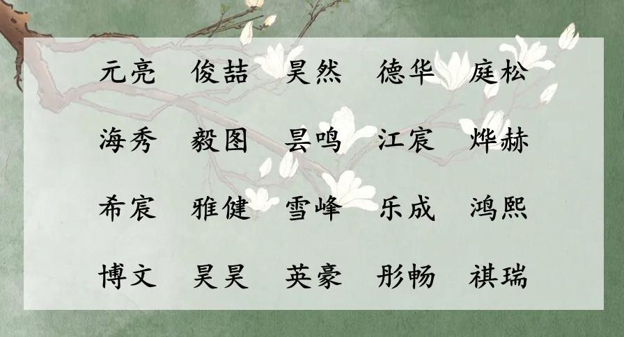 楷名字男孩名字意义(刚出生的男孩起什么名字好听？) 第2张