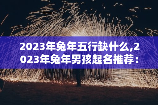 2023年兔年五行缺什么,2023年兔年男孩起名推荐：齐潇、博浩、学健