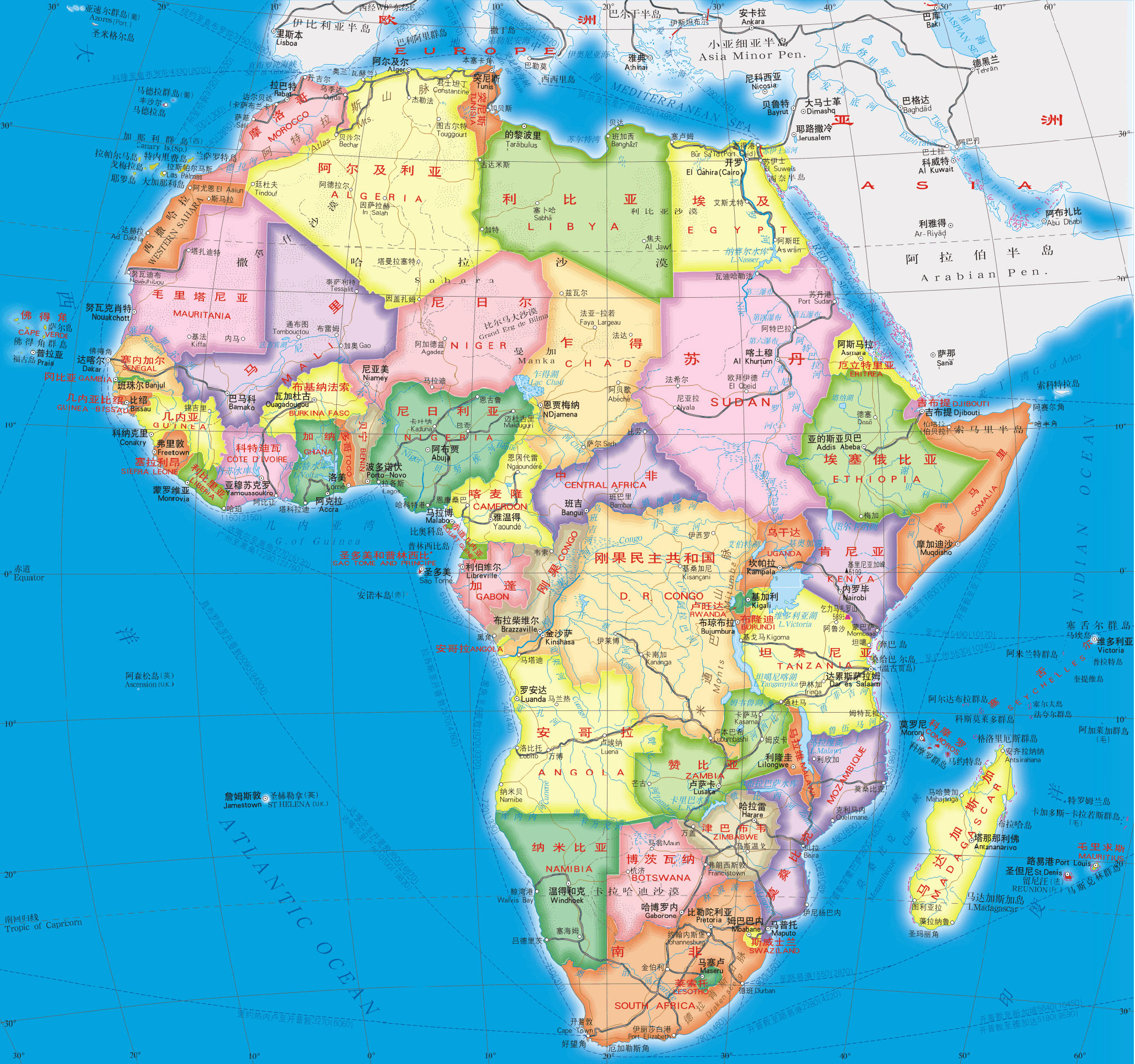 非洲亚洲全称为亚细亚,意思为太阳东升之地,也可以说是东方,这很